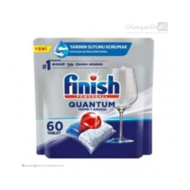 قرص ماشین ظرفشویی چند منظوره فینیش کوآنتوم ۶۰ تایی Finish