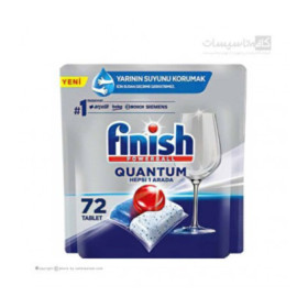 قرص ماشین ظرفشویی چند منظوره فینیش کوآنتوم ۷۲ تایی Finish